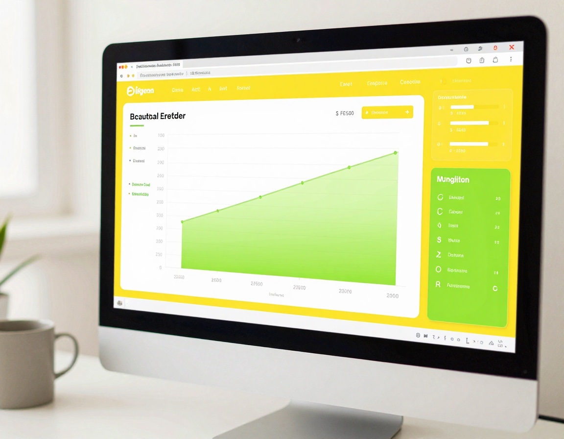 Bright close-up of a workstation with performance graphs